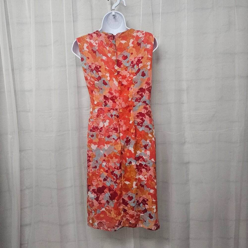 Andre Oliver Dress Coquette Sleeveless Pink Orange Retro 4 - Picture 7 of 13